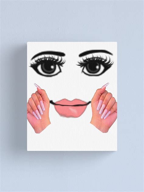 Woman Face Roblox Canvas Print For Sale By Coreyarms Redbubble