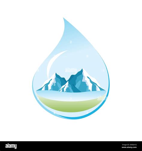 mineral water logo concept vector stock vector image art alamy