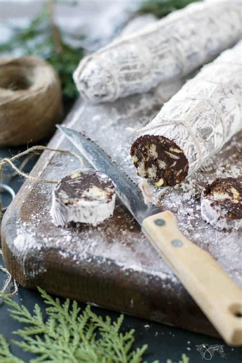 No Bake Eggless Chocolate Salami All Thats Jas