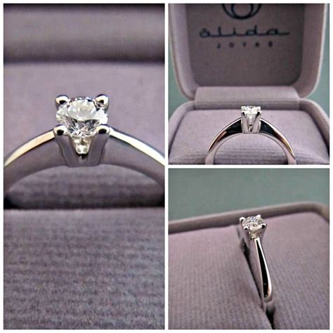 Simple And Beautiful Hermoso Anillo De Compromiso By Alida Joyas