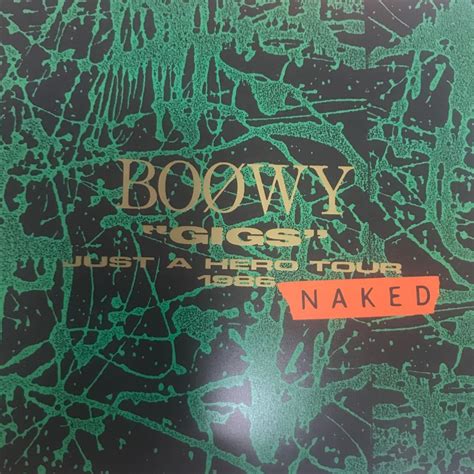 Boowy Gigs Just A Hero Tour Naked Cd Boowy