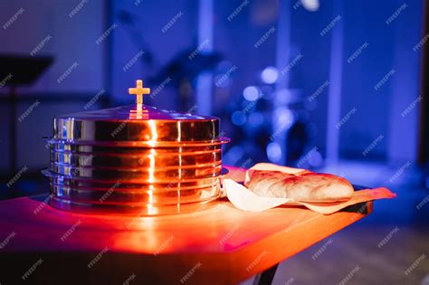 Premium Photo The Process Of Breaking Bread In The Modern Church