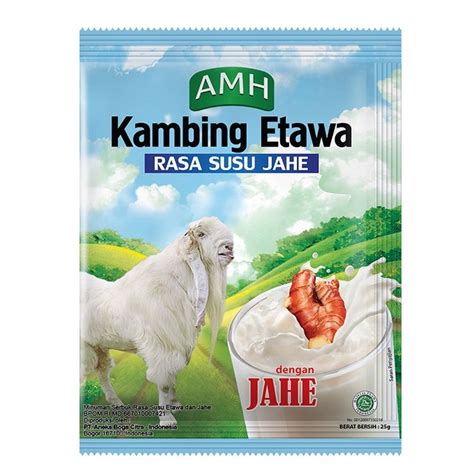 Jual Susu Kambing Etawa Full Cream Amh Sachet Dengan Jahe Merah