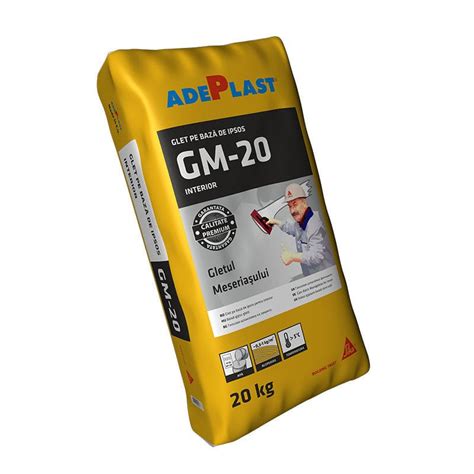 Gesso Para Alvenaria GM 20 AdePlast De Acabamento Para Concreto