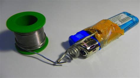 How To Make Soldering Iron At Home Using Lighter Fast Heat Up Diy