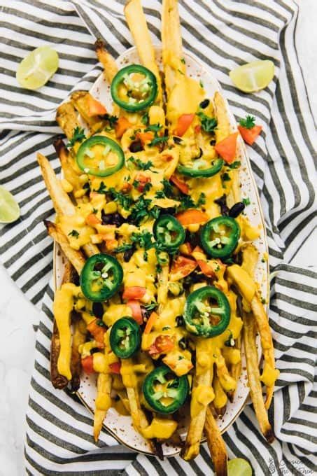 Vegan Loaded Nacho Cheese Fries Jessica In The Kitchen