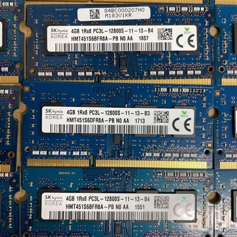 Yahooオークション ム162 Sk Hynix ノートpcメモリ 4gb 1rx8 Pc3l 1