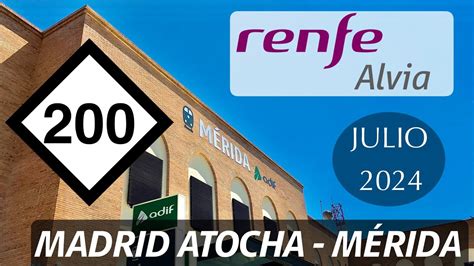 Reportajetrip Report Renfe Alvia Madrid Mérida Julio 24 Youtube