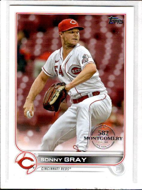 2022 Topps 582 Montgomery Club Foil Stamped Sonny Gray 45 Reds EBay