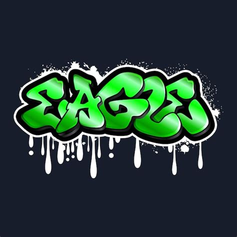 Graffiti Letras Tipografia Ilustração De Arte Vetor Premium