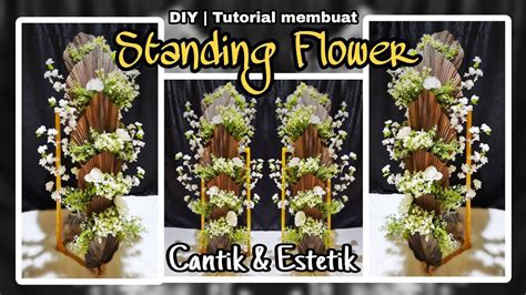 Diy Cara Membuat Standing Flower Simple Daun Palem Jadi Estetik