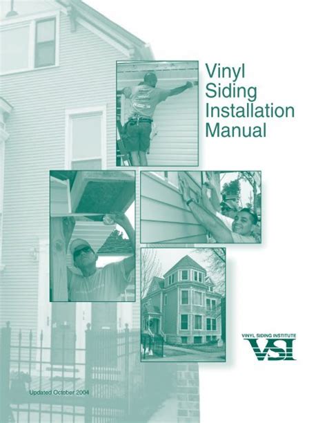 Vinyl Siding Installation Manual Pdf