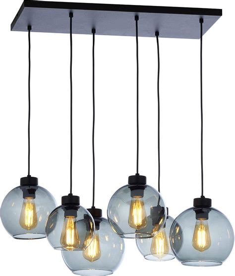 TK Lighting lampa wisząca Cubus Graphite 6xE27 grafitowa 2833 Studio