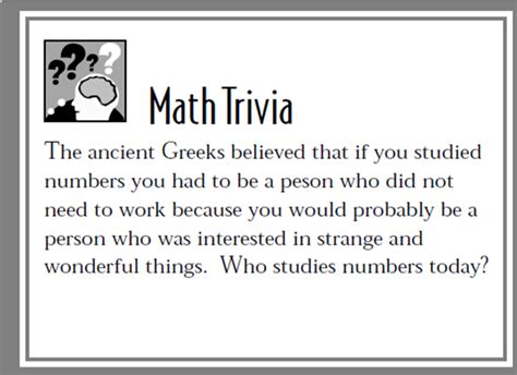 Trivia Math Questions And Answers Solution: Grade 7 Math Qui