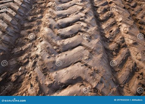 Fresh Tire Tracks in Deep Mud Stock Illustration - Illustration of adventure, muddy: 297932234