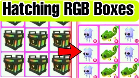 I Hatched RGB Boxes In Adopt Me Task Board Update 2022 YouTube