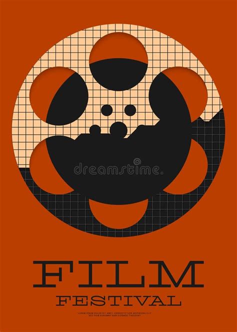 Movie And Film Festival Poster Template Design Background Vintage Retro