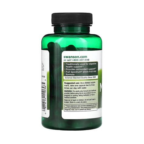 Full Spectrum Mangosteen Mangostan 500mg Swanson SW1036