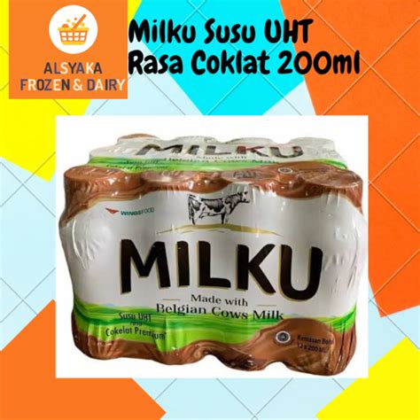 Jual Milku Susu Uht Premium Rasa Coklat Strawberry Ml Dus Isi