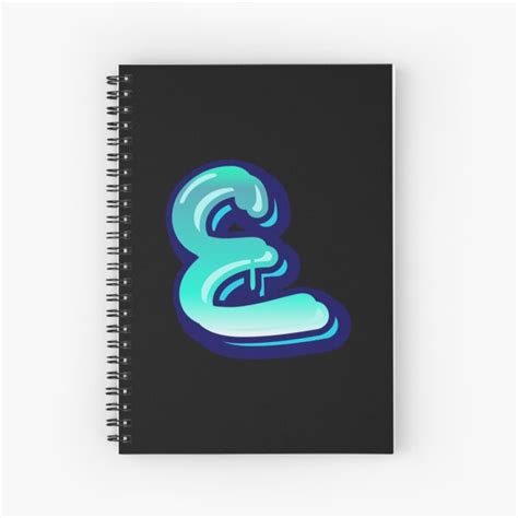 Cuaderno de espiral Letras de graffiti Letra E Letra E mayúscula