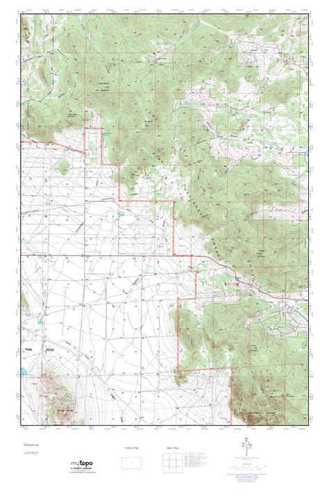 MyTopo Glentivar Colorado USGS Quad Topo Map