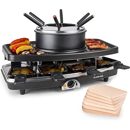 Amazon De Klarstein Fonduelette XL 3 In 1 Raclette Grill Fondue