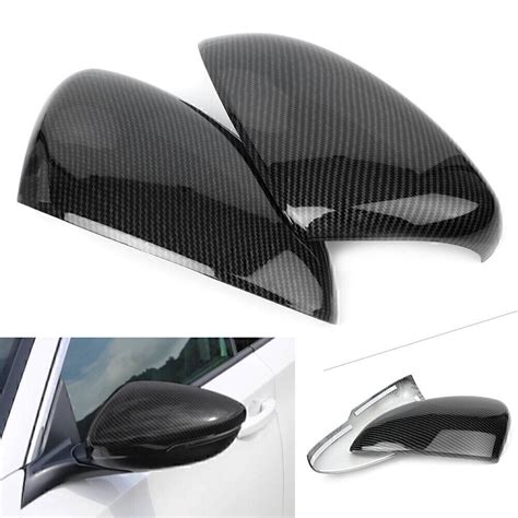 Carbon Fiber Side Door Rear View Mirror Cover Trim For Honda Accord