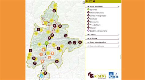 El Geoparc Or Gens Posa En Marxa Un Mapa Tur Stic Interactiu F Rum Ad