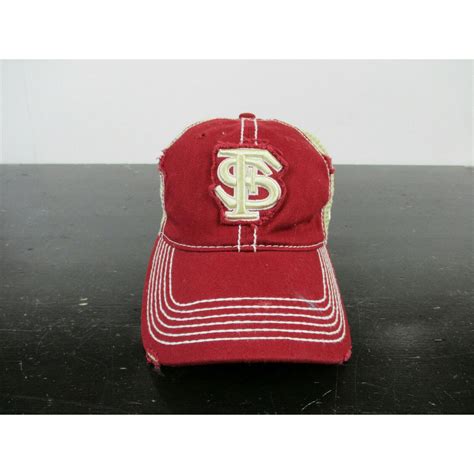 New Era Florida State Seminoles Hat Cap Strap Back Red Gold Fsu