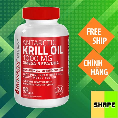 Bronson Premium Antarctic Krill Oil Omega Non Gmo Vi N