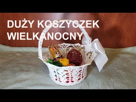 Duży koszyczek wielkanocny Large Easter basket Cesta de Pascua grande