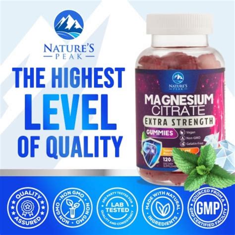 Magnesium Gummy Magnesium Citrate Supplement For Relax Support For Adults 120 Gummies 120