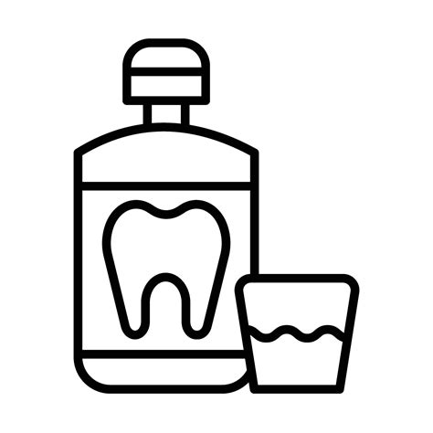 Mouthwash Line Icon Design 45878378 Vector Art At Vecteezy