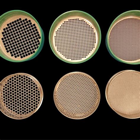 Two Sets Of Calibrated Sieves Used In This Study Top Row Presents The