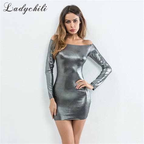 Ladychili Women Clothing Summer Sexy Bodycon Off Shoulder Mini Club