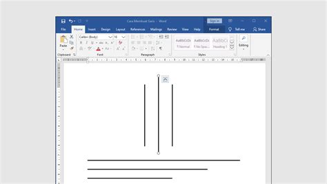 Cara Membuat Garis Lurus Di Word Anti Gagal