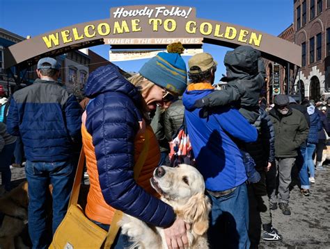 Photos Golden Retrievers Take Over Golden Colorado For Goldens In Golden