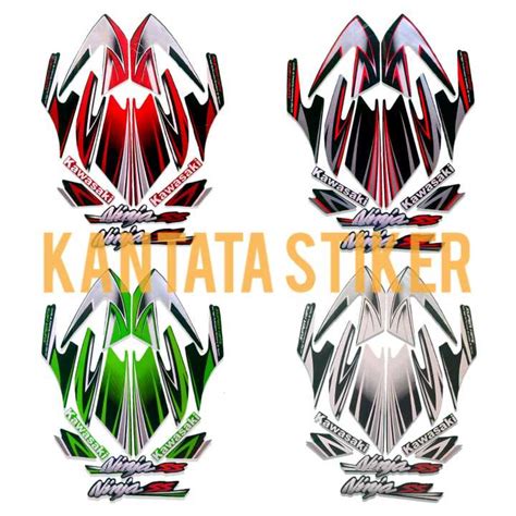 STIKER STRIPING LIS BODY MOTOR KAWASAKI NINJA SS 2010 FULL SET