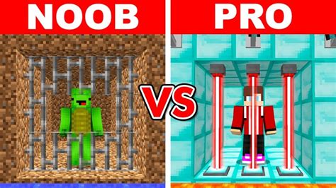 Minecraft Noob Vs Pro Sicherstes Gef Ngnis Challenge Youtube