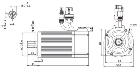 1 Hp 750W AC Servo Motor 2 4 Nm 3000 Rpm ATO