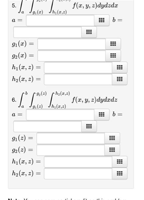 Solved 1 Point Express The Integral ∭ef X Y Z Dv ∭ E F X