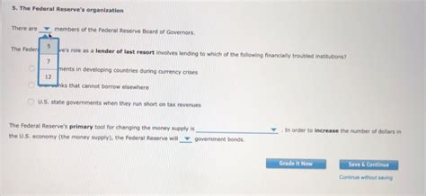 Solved The Federal Reserve S Organization There Are Chegg