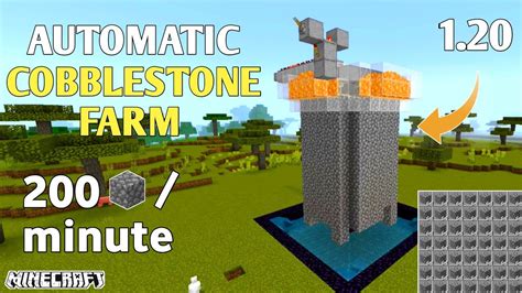 Easy Cobblestone Farm In Minecraft Pe Easy Cobblestone Farm Mcpe