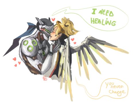 Genji and Mercy by lukisart on Newgrounds