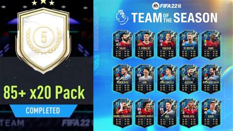 FIFA 22 20 X 85 PLAYER PICK FOR PREM TOTS YouTube