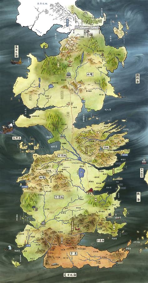 Map of ASoIaF by skyhigh0035 on DeviantArt