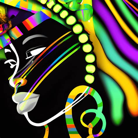 Beautiful Black Woman Abstract Art Graphic Creative Fabrica