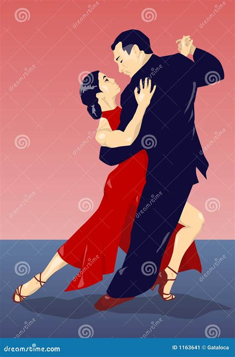 Tango Dancers Stock Vector Illustration Of Ballroom Adults