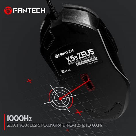 Fantech X5S Zeus 4800 DPI RGB Macro Programmable Wired Gaming Mouse