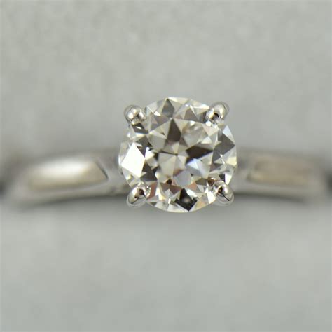 Platinum Solitaire Engagement Ring with Half Carat Diamond